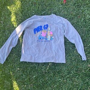 Pier 63 Kids Gray Long Sleeve Tee